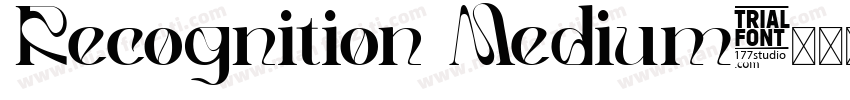 Recognition Medium字体转换